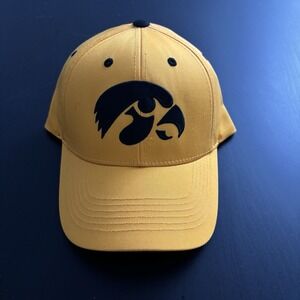 Iowa Hawkeyes NCAA Strapback Hat Yellow Black OSFM by Captivating Headwear
